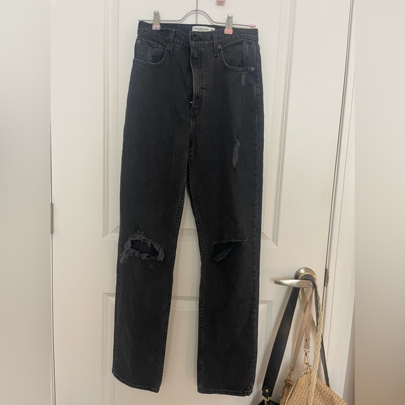 Abercrombie and Fitch 90s straight ultra high rise 2R - Picture 8 of 8